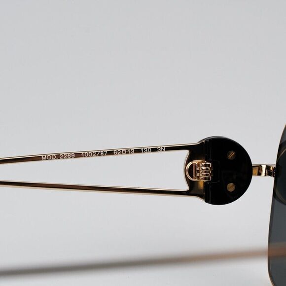 NEW Versace VE2269 100287 Gold Dark Grey Pilot Unisex Sunglasses VE 2269 - Picture 7 of 12